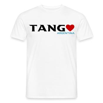 Tango - Männer T-Shirt - Weiß - Vorne - AI Model Male 178 dark (178cm)