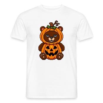 Grummeliger Kürbisbär - Männer T-Shirt - Weiß - Vorne - AI Model Male 178 dark (178cm)