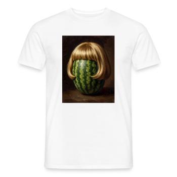 Wassermelone Bob Perücke - Männer T-Shirt - Weiß - Vorne - AI Model Male 178 dark (178cm)