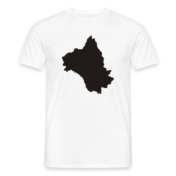 Karte von West Virginia lustiges Geschenk-T-Shirt - Männer T-Shirt - Weiß - Vorne - AI Model Male 178 dark (178cm)