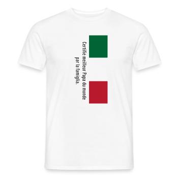 Vom Famiglia als bester Vater der Welt zertifiziert... - Männer T-Shirt - Weiß - Vorne - AI Model Male 178 dark (178cm)