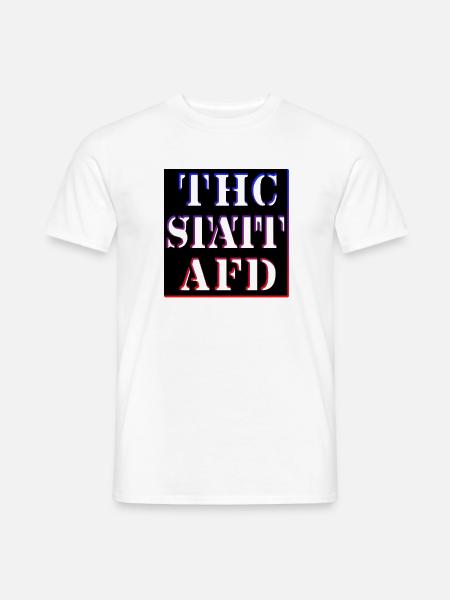 THC STATT AFD - Männer T-Shirt - Weiß