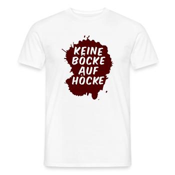 Keine Böcke auf Höcke! - Männer T-Shirt - Weiß - Vorne - AI Model Male 178 dark (178cm)