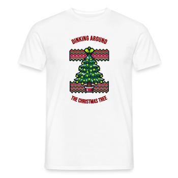 Dinking Around The Christmas Tree Pickleball - Männer T-Shirt - Weiß - Vorne - AI Model Male 178 dark (178cm)