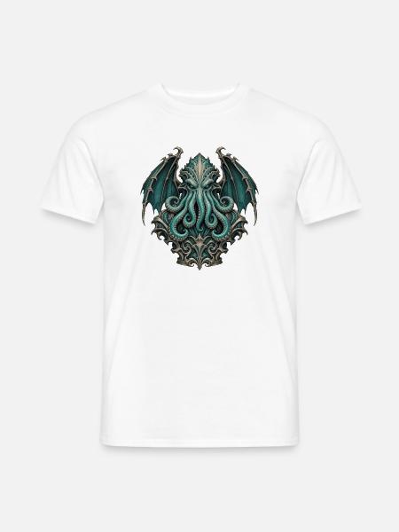 Eldritch Tentakelidol - Männer T-Shirt - Weiß