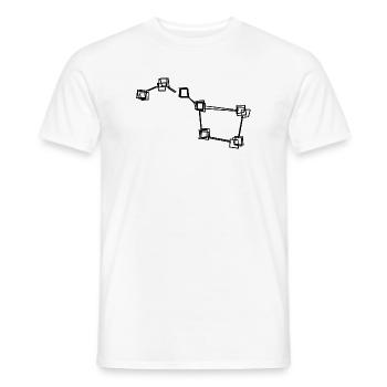 Großer Wagen handgezeichnet - Männer T-Shirt - Weiß - Vorne - AI Model Male 178 dark (178cm)