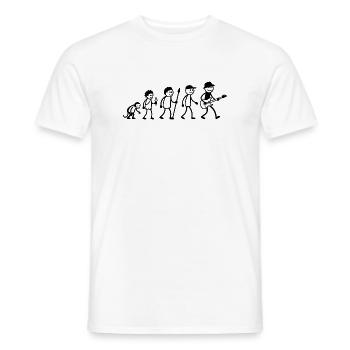 E-Gitarre Gitarristen Gitarrenspieler Musiker - Männer T-Shirt - Weiß - Vorne - AI Model Male 178 dark (178cm)