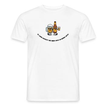 50 Jahre und an meiner Seite, lustiges Design 50. - Männer T-Shirt - Weiß - Vorne - AI Model Male 178 dark (178cm)