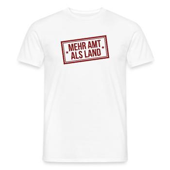 Amtsschimmel Stempel Mehr Amt als Land - Männer T-Shirt - Weiß - Vorne - AI Model Male 178 dark (178cm)