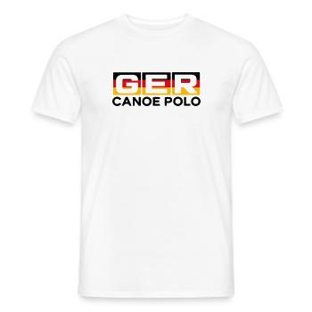 Deutschland - GER - Kanu Polo - Germany - paddeln - Männer T-Shirt - Weiß - Vorne - AI Model Male 178 dark (178cm)