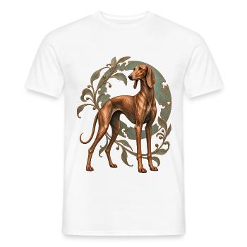 Mudhol Hound - Männer T-Shirt - Weiß - Vorne - AI Model Male 178 dark (178cm)