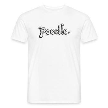 Poodle - Männer T-Shirt - Weiß - Vorne - AI Model Male 178 dark (178cm)