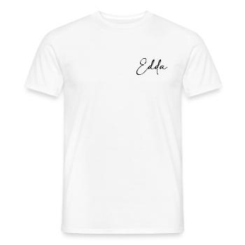 Edda - Männer T-Shirt - Weiß - Vorne - AI Model Male 178 dark (178cm)