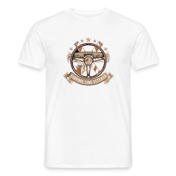 Carpool Veteranen Emblem - Männer T-Shirt - Weiß - Vorne - AI Model Male 178 dark (178cm)