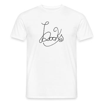 Books - kreatives handschriftliches Design - Männer T-Shirt - Weiß - Vorne - AI Model Male 178 dark (178cm)