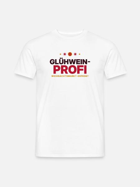 Glühwein-Profi Weihnachtsmarkt - Männer T-Shirt - Weiß