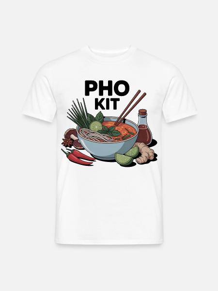 Pho Kit Lustige Nudelsuppenliebhaber - Männer T-Shirt - Weiß