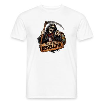 Der Letzte Reiseführer  - Männer T-Shirt - Weiß - Vorne - AI Model Male 178 dark (178cm)