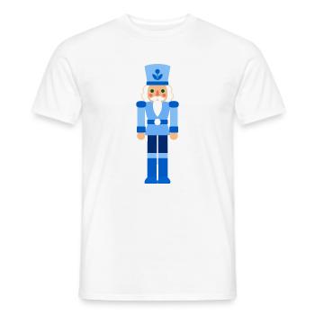 Nussknacker Weihnachten blau - Männer T-Shirt - Weiß - Vorne - AI Model Male 178 dark (178cm)
