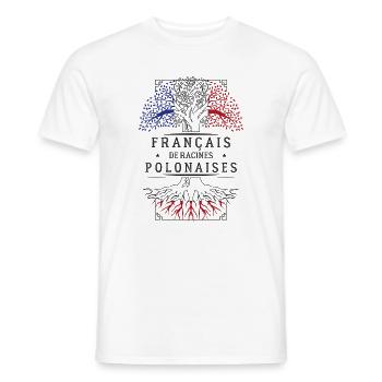 French Polish Roots T-Shirt Geschenk H... - Männer T-Shirt - Weiß - Vorne - AI Model Male 178 dark (178cm)