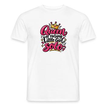 Queen Solo Pink Krone Design - Männer T-Shirt - Weiß - Vorne - AI Model Male 178 dark (178cm)
