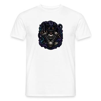 Schwarzer Panther V2 Motor Tattoo Biker T-Shirt - Männer T-Shirt - Weiß - Vorne - AI Model Male 178 dark (178cm)