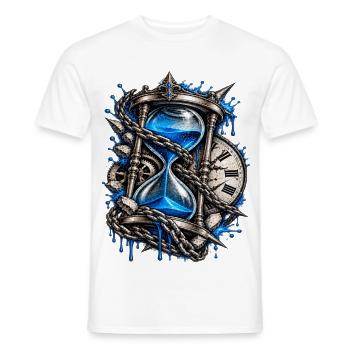 Kettenuhr der Zeitsturm - Männer T-Shirt - Weiß - Vorne - AI Model Male 178 dark (178cm)