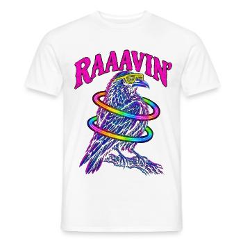 Bigfoot vor dem Mond Mondlicht mystischer Affe - Männer T-Shirt - Weiß - Vorne - AI Model Male 178 dark (178cm)