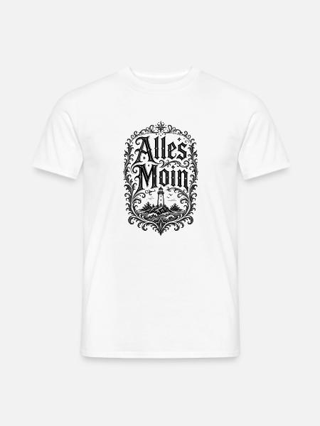 Alles Moin – Leuchtturm Shirt - Männer T-Shirt - Weiß