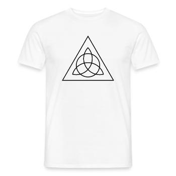 Symbol des heiligen Geometrie-Dreiecks - Männer T-Shirt - Weiß - Vorne - AI Model Male 178 dark (178cm)