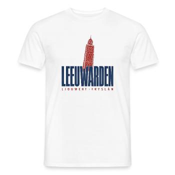 Leeuwarden Ljouwert Friesland Oldehove - Männer T-Shirt - Weiß - Vorne - AI Model Male 178 dark (178cm)