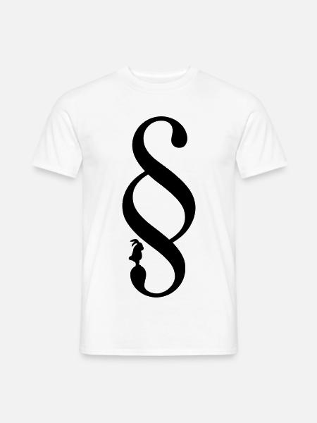 Hasen Gesetze Jura Recht - Männer T-Shirt - Weiß