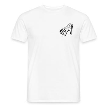 Eine Hand für alle Fälle - Männer T-Shirt - Weiß - Vorne - AI Model Male 178 dark (178cm)