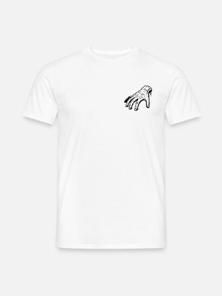 Eine Hand für alle Fälle - Männer T-Shirt - Weiß