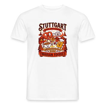 Baden Stuttgart Swabian Foodies Festive Holiday - Männer T-Shirt - Weiß - Vorne - AI Model Male 178 dark (178cm)