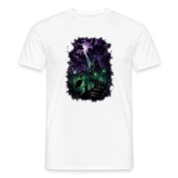 Mystischer Grusel Sumpf – Gothic Horror Schloss - Männer T-Shirt - Weiß - Vorne - AI Model Male 178 dark (178cm)