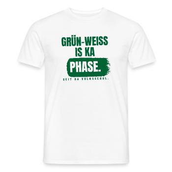 Grün-Weiß is ka Phase - Männer T-Shirt - Weiß - Vorne - AI Model Male 178 dark (178cm)