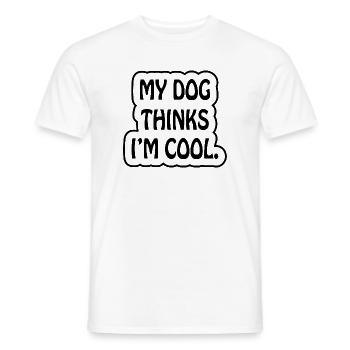 Dog dog - Männer T-Shirt - Weiß - Vorne - AI Model Male 178 dark (178cm)