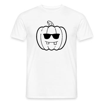 Funny pumking - Männer T-Shirt - Weiß - Vorne - AI Model Male 178 dark (178cm)