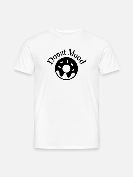 Funny donut - Männer T-Shirt - Weiß
