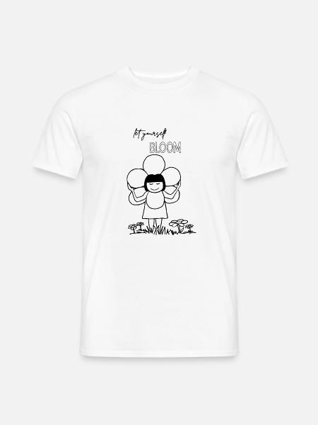 Let yourself BLOOM - Männer T-Shirt - Weiß