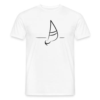 Boot Segler Segelboot  - Männer T-Shirt - Weiß - Vorne - AI Model Male 178 dark (178cm)