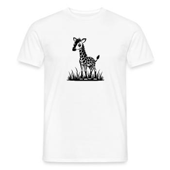 Süße Baby-Giraffen - Männer T-Shirt - Weiß - Vorne - AI Model Male 178 dark (178cm)