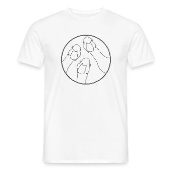Gänse - Männer T-Shirt - Weiß - Vorne - AI Model Male 178 dark (178cm)