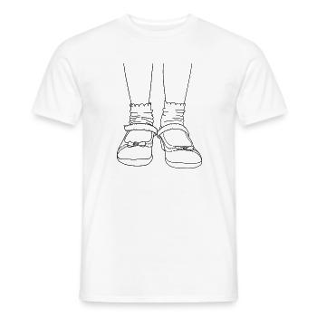 Süße Schuhe - Männer T-Shirt - Weiß - Vorne - AI Model Male 178 dark (178cm)