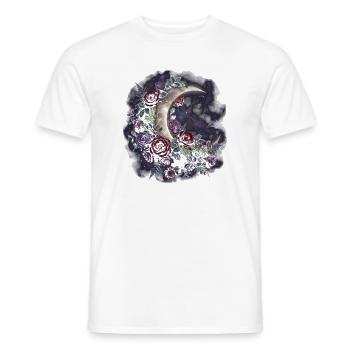 Mondrose im Sternenhimmel - Männer T-Shirt - Weiß - Vorne - AI Model Male 178 dark (178cm)