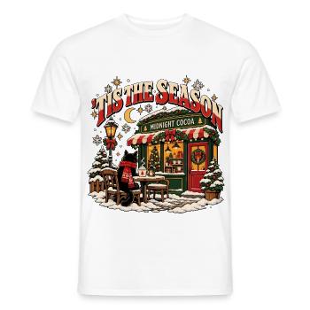 Weihnachten - Tis the Season Winterzauber - Männer T-Shirt - Weiß - Vorne - AI Model Male 178 dark (178cm)