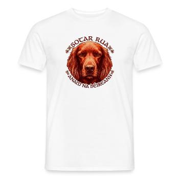 Celtischer Irish Setter Kreis - Männer T-Shirt - Weiß - Vorne - AI Model Male 178 dark (178cm)