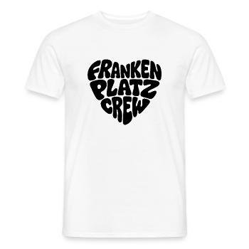 Frankenplatz Crew - Männer T-Shirt - Weiß - Vorne - AI Model Male 178 dark (178cm)