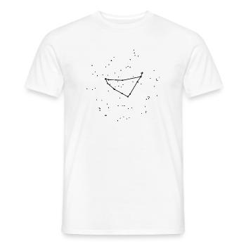 Sternzeichen Steinbock – das echte Sternbild - Männer T-Shirt - Weiß - Vorne - AI Model Male 178 dark (178cm)